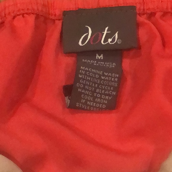 Adorable peach and tan doll baby dress size medium with two real pockets. - Picture 2 of 4